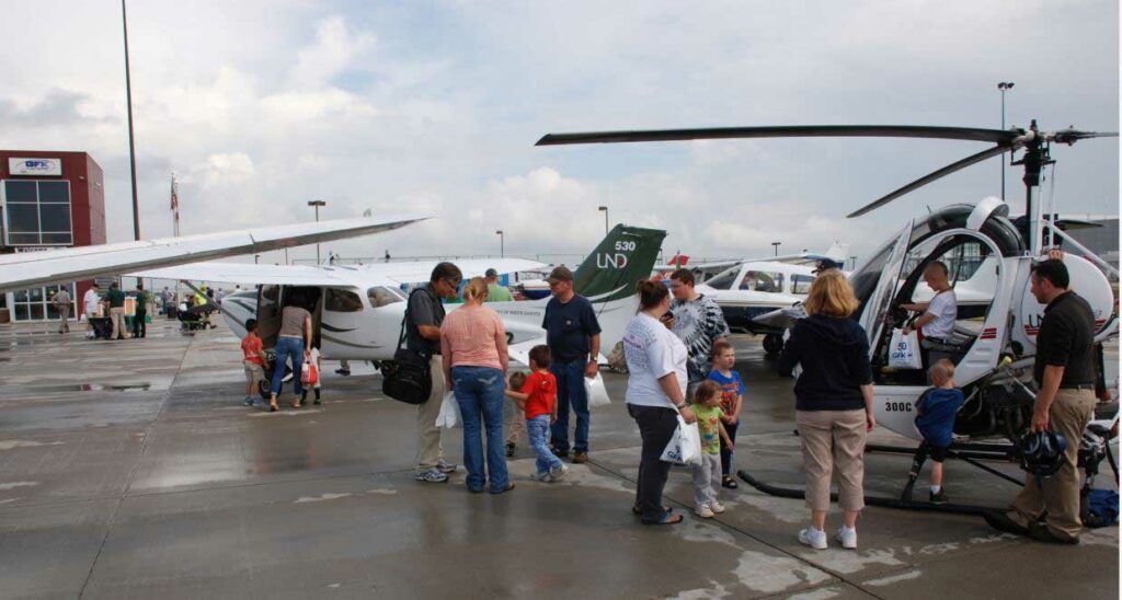 Visitors Static Display Helicopters