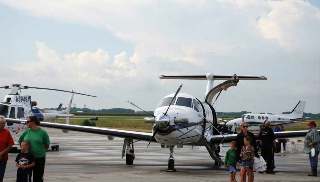 Visitors Near Some Of The Static Displays