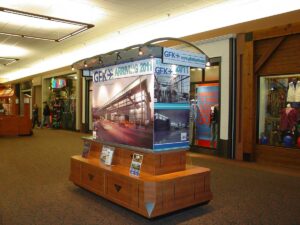 Mall Advertisement with Brochure
