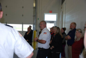 ARFF Ops Supervisor Chris Deitz giving tour at Open House