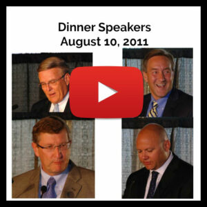Dinner Speakers Aug 10 2011
