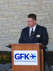 Patrick Dame welcomes guests